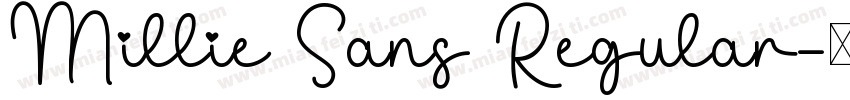 Millie Sans Regular字体转换